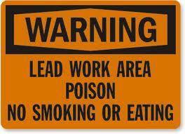Signage: Signs must be posted if the lead exposure is above the PEL. Limit the number of workers exposed by restricting access to work areas with lead exposure above the PEL.