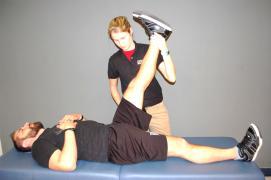 floor and stretching sensation in both legs Neurodynamic tests SLUMP test