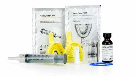 Accu-Dent XD AccuDent XD is a two viscosity irreversible hydrocolloid impression material for complete and partial denture impressions.