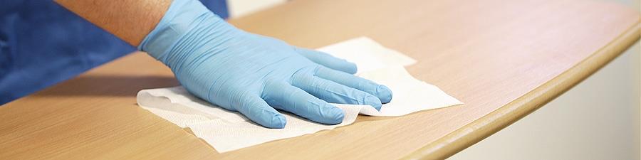 Housekeeping Surfaces Cleaning of housekeeping surfaces in the operatory/laboratory is the resident