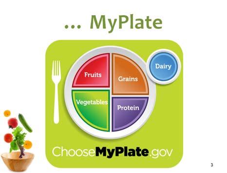 MyPlate takes the place of MyPyramid as an icon to help with the message of how and