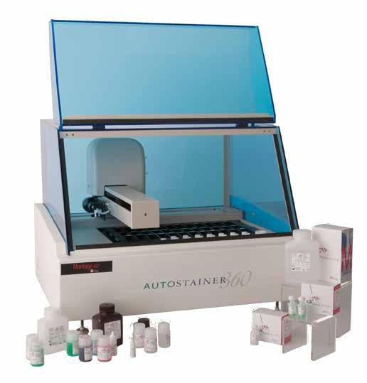 With a slide capacity of 36 slides/run and a compact design this system enables you to perform regular IHC or multiplex staining easily within