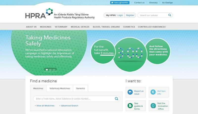 Appendix 6 HPRA Website Information on Medicines