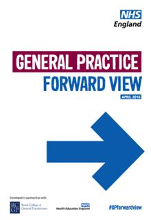 GPFV: Older People Greater focus on prevention Better integrated Stronger community services Lead role of GPs Contractual measures: improve hospital/gp interface Support people living with long term