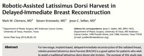 Latissimus Dorsi Flap with Permanent Implant Robotic Assisted