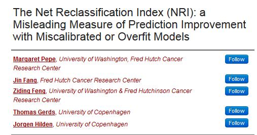 For 3 or more categories, NRI weights reclassifications indiscriminately For three categories, up can mean low risk to medium risk medium risk to high risk low risk to high risk NRI treats all of
