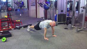 Workout C Burpee/X-Body Mountain Climber Combo Start with your feet shoulder width apart