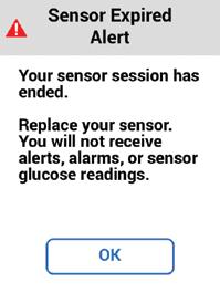 Chapter 6: Ending Your Sensor Session Each sensor session lasts 10 days. Settings show when your current session ends.
