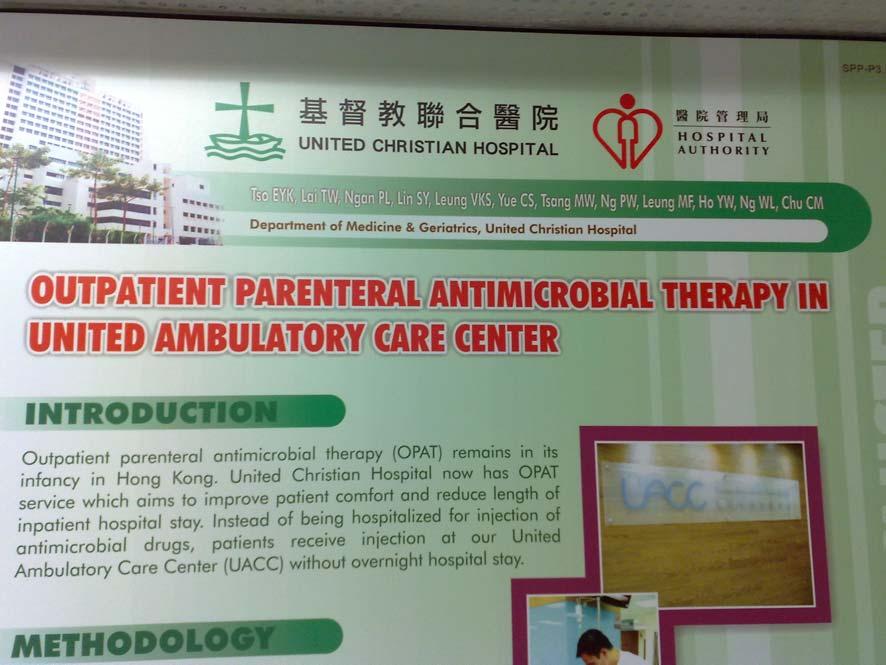 1.Promotion of Outpatient Parenteral Antimicrobial Therapy -