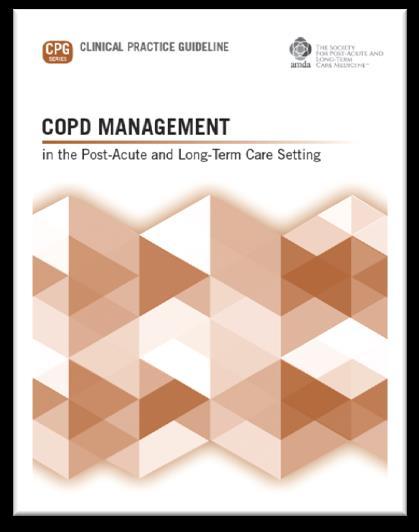 COPD Management in the Long Term Care Setting - Clinical Practice Guideline