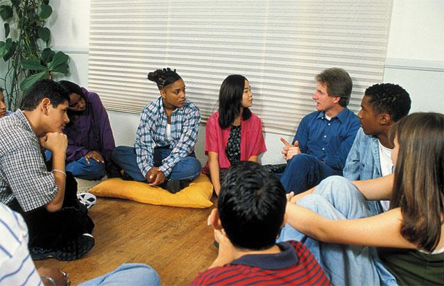 Group Therapy Group therapy normally consists of 6-9 people attending a 90-minute session that can help more people and costs less. Clients benefit from knowing others have similar problems.