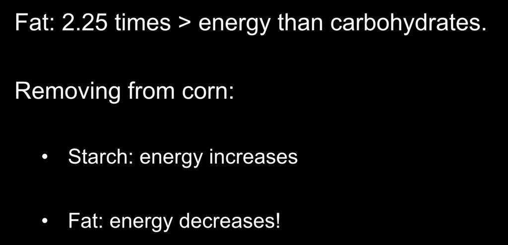 4. Fat: the basics Fat: 2.25 times > energy than carbohydrates.