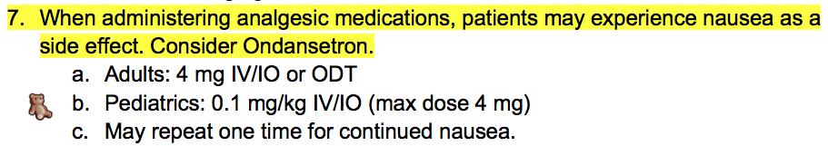Once it is determined that ondansetron (Zofran) ODT is indicated by Nausea and Vomiting protocol, determine that the patient is eligible.