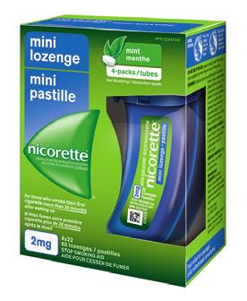 19 / \ 20 NICORETTE Mini Lozenge How many Mini Lozenges should I use? NICORETTE Mini Lozenge allows you to actively control how much nicotine you use and when you use it.
