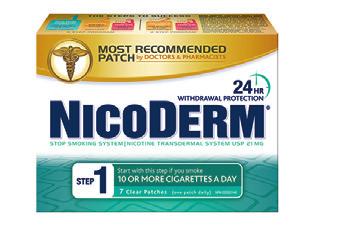 NICODERM offers a comprehensive treatment plan tailored to the amount you smoke.