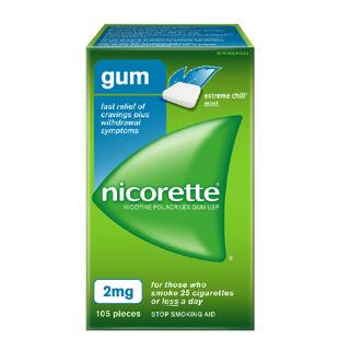 13 / \ 14 NICORETTE Gum NICORETTE Gum allows you to actively control how much nicotine you use and when you use it.