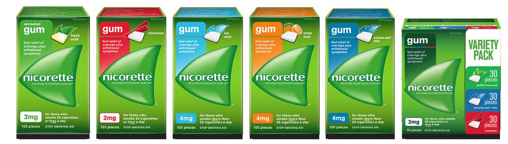 to suit your individual smoking pattern. There are two ways to quit smoking with NICORETTE Gum: 1.