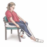 Dressing Total Joint If you have Total Hip Precautions, avoid bending forward and crossing your legs when putting on putting on your pants, socks, and shoes Putting on your pants: Put the operated