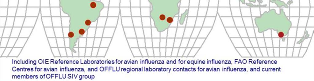 Reference Laboratories and FAO Reference Centres for Avian Influenza, OIE Reference Laboratories for Equine Influenza, OIE Collaborating Centres, OFFLU