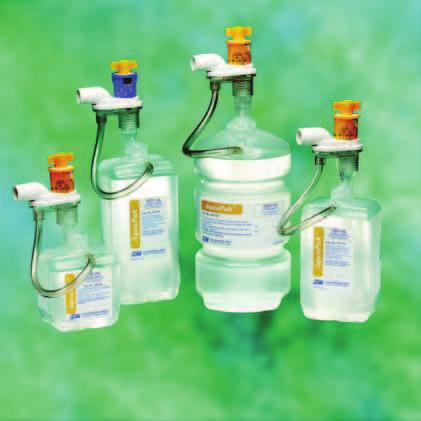 Large Volume AQUAPAK Prefilled Versatile, sterile systems to provide cold or heated nebulization.