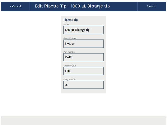Extraction of 25-hydroxy Vitamin D from Serum Using ISOLUTE PLD+ Prior to LC-MS/MS Analysis Page 9 Pipette tip Screen Name Manufacturer 000 µl Biotage Tip Biotage Part number 444 Capacity (µl) 000