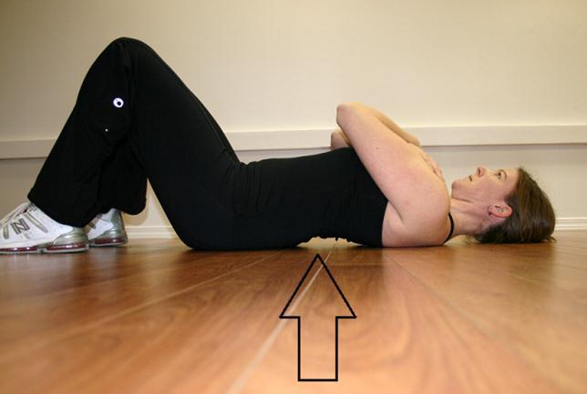EXERCISE THERAPY POSTURE LEVEL 1 1. PELVIC TILTS This exercise is used to increase the mobility of the lower back. You will see the extremes of each phase of the movement in the pictures below.