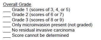Grade 2018 = Harmonization Breast Grade Table AJCC 8th edition G GX G1 G2 G3 G Definition Grade cannot be assessed Low combined histologic grade (favorable), SBR score of 3 5