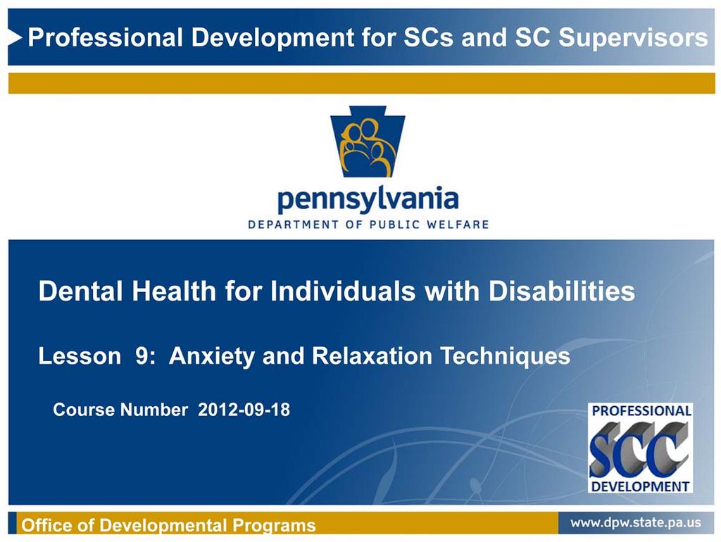 The following presentation was originally developed for individuals and families by Achieva (a Western PA service provider).