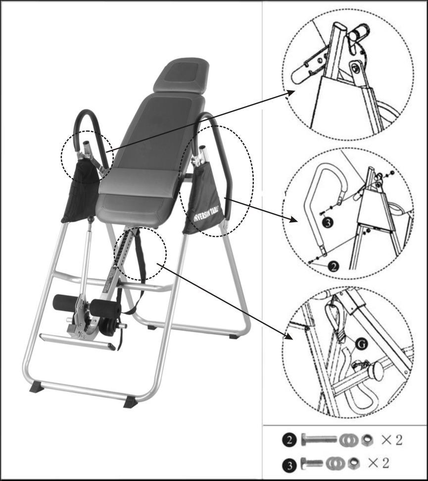 6. BALANCING THE INVERSION TABLE The inversion table is like a very sensitively balanced fulcrum. It responds to very slight changes in weight distribution.