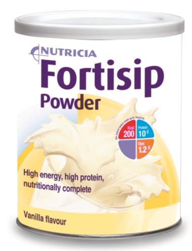 If not stored in the refrigerator discard after 2 hours Usage to be determined by a healthcare professional Please contact Nutricia Clinical Care Line for Fortisip Powder recipes Storage Store in a