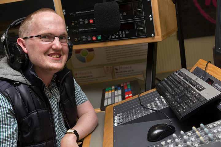 DJ Jason! Jason from Rochdale, who is supported by his local AFG team, was able to realise his ambition of working on a radio show through AFG s partnership with Pure Innovations.