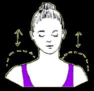 Shoulder Shrugs Still on the heels or in easy pose, shrug both shoulders up on the inhale and down on the exhale. 1-2 minutes. To End: Inhale up, hold, apply rootlock, and relax.
