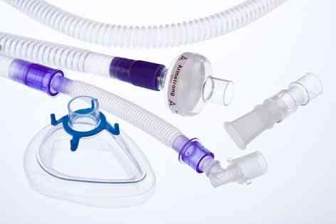 The Cough Assist TM Various interfaces acceptable (full face mask; mouth piece; endotracheal