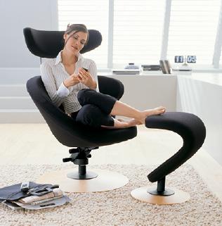 FOR THE HOME If humans can move in a natural way, even when sitting, the body will feel better and possibly also last longer.