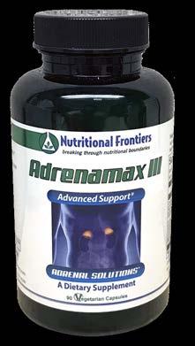 AdrenaMax III AdrenaMax III provides adrenal support with a 100% herbal formula in capsule form.