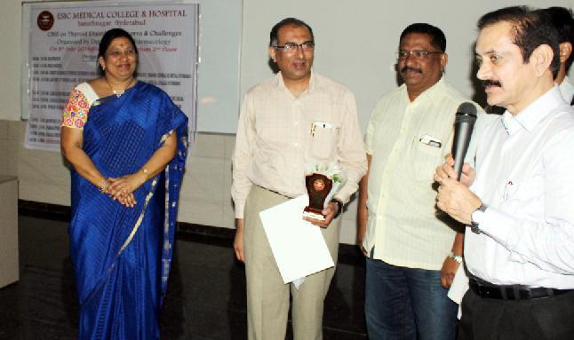 Manikanta, Tutor, Department of pharmacology, ESICMC. It was followed by the certificate distribution.
