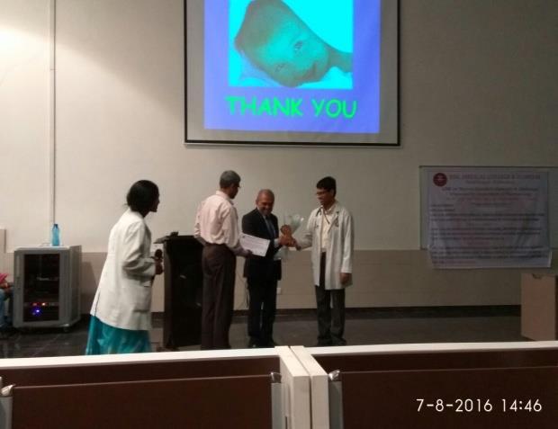 Vijayaraghava Rao delivering lecture