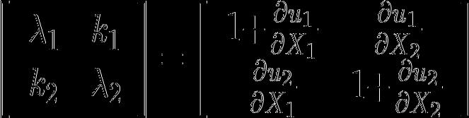 In particular where and ζ 1 [ 1,1], ζ 2 [ 1,1] are isoparametric coordinates. The components of F therefore were determined from and the incompressibility condition.