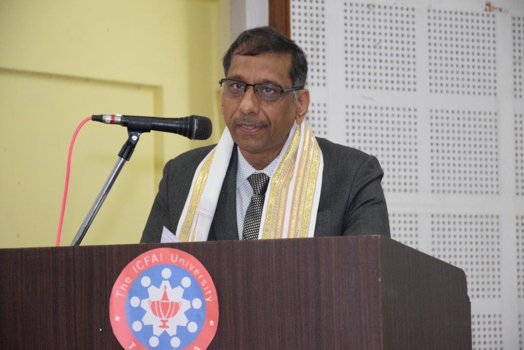 of Tripura delivering speech during International seminar on Women Empowerment