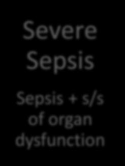 Severe Sepsis Sepsis +