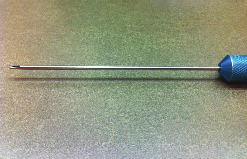Mueller et al 13 Figure 2. A 3-mm spatulated cannula is applied to undermine the neck in the subdermal plane. Figure 4.