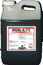 IRON CHELATE 4.7% Foliar Chelate GRIGG Iron Chelate 4.7% is an organic chelate that is biodegradable and has a high stability constant.