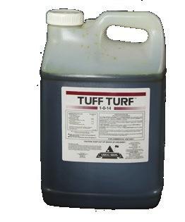 TUFF TURF 1-0-14 + Si + Micros GRIGG Tuff Turf supplies potassium (K) which increases turfgrass tolerance to cold temperatures, high temperatures, moisture stress, and salinity stress.