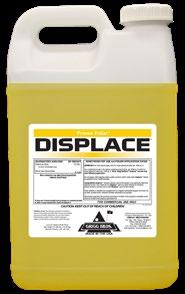 DISPLACE 12% Ca GRIGG Displace is a unique combination of readily available calcium and a soil surfactant that is specially formulated to rapidly displace sodium from the soil and add calcium for
