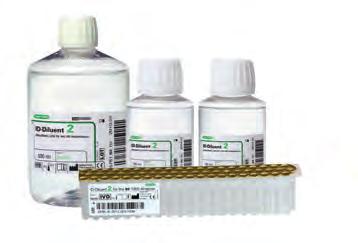 44 IMMUNOHEMATOLOGY Solutions for Red Cells and Reagents ID-Diluent 1 ID-Diluent 1 is a modified bromelin solution in which the enzyme activity is stabilised for a long period, specially prepared for