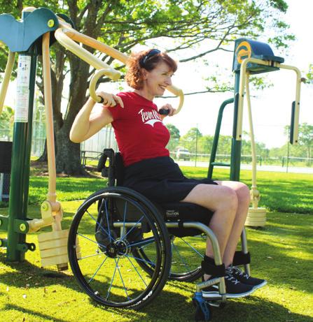 unintimidating, invigorating outdoor environment. Outdoor fitness zones with Signature Accessible equipment are both fully accessible and completely free to use.