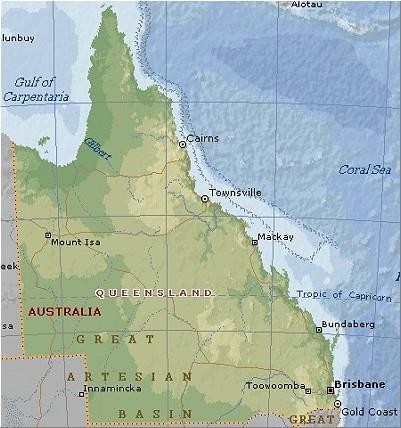 Queensland 2500 times the size of Singapore Same
