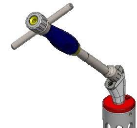 Connect the humeral head impactor tip to the impactor handle and use the assembled instrument to impact