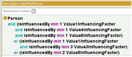 Advances in Semantic Computing 43 Figure 13. Classifying factors into value classes Figure 13 shows how we classified the influencing factors into value classes.