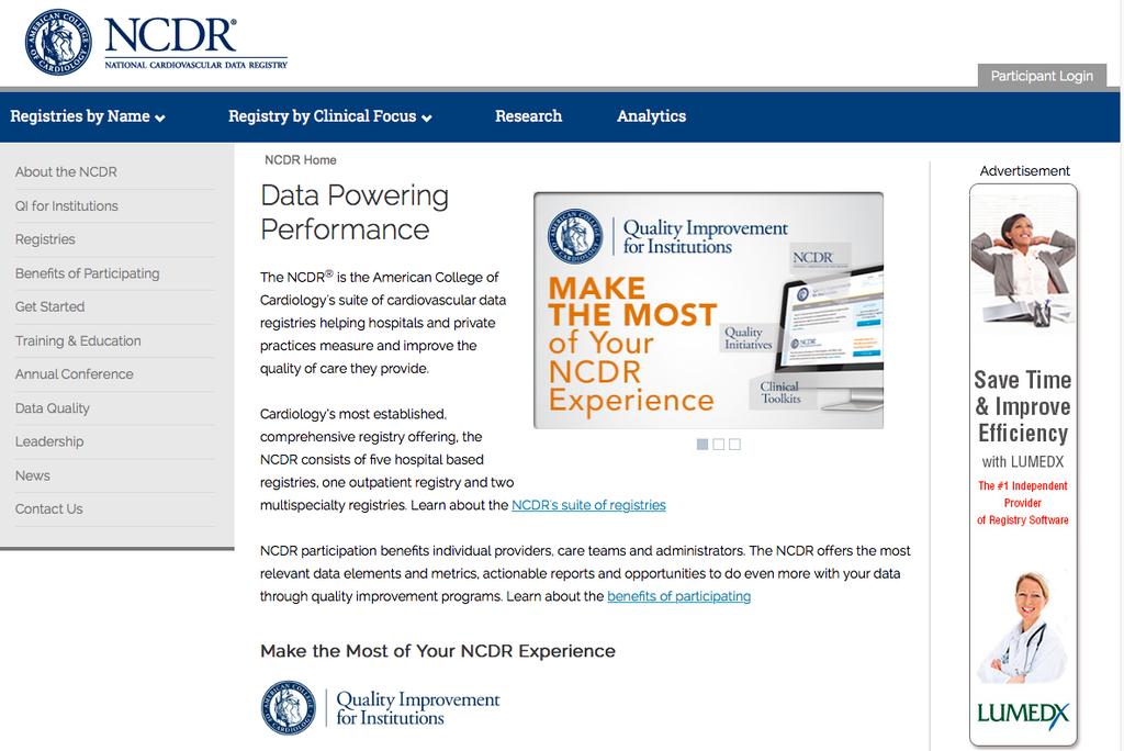 NCDR Home Page NCDR